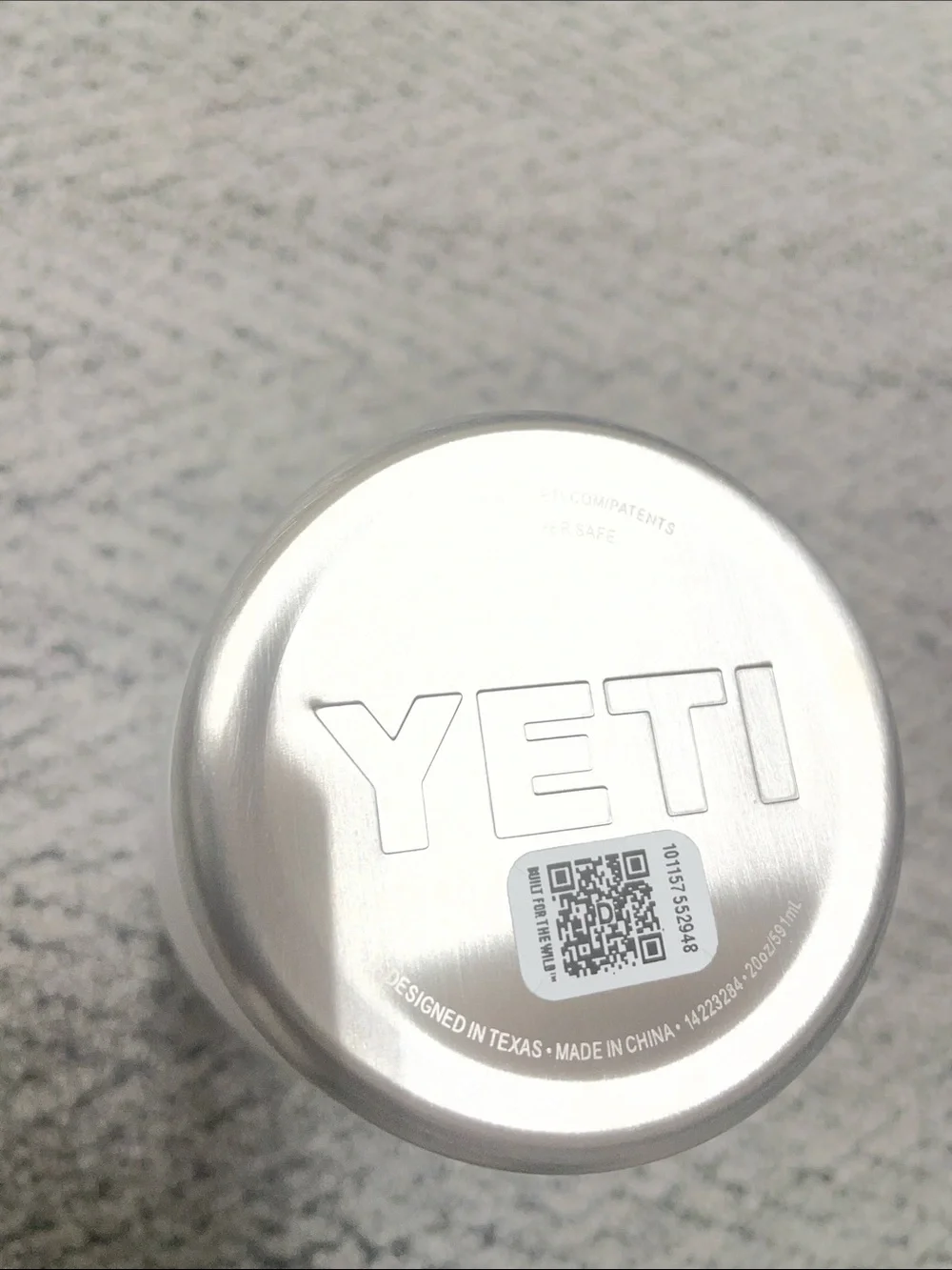 Yeti Rambler with slide lid Tumbler with Blue Abbott Logo